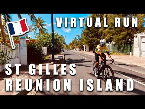 🆃RE🅰DMILL | Virtual 🆁un - REUNION ISLAND - ST GILLES -  FRANCE #treadmill #virtualrun #run