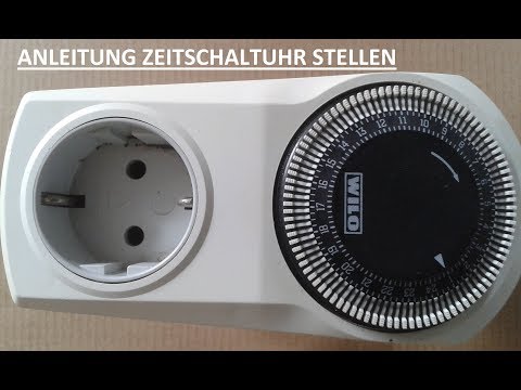 Analoge Zeitschaltuhr für die Steckdose einstellen -Schritt für Schritt Anleitung / Tutorial