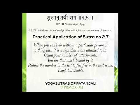 2.7 - Sage Patanjali’s Yogasutras - Practical application