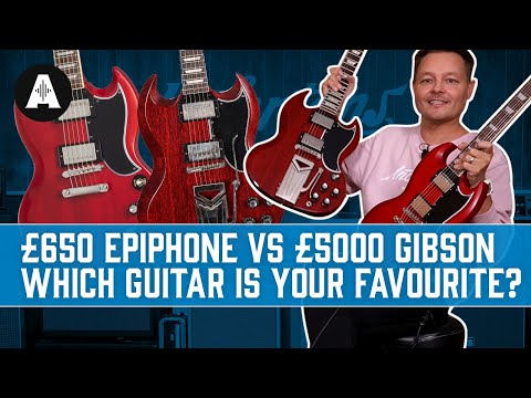 Battle of the SGs - Epiphone 1961 SG Standard vs Gibson Custom Shop!