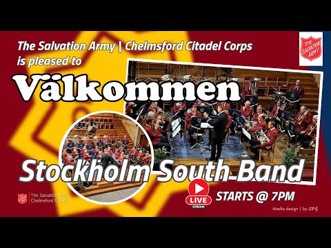 Frälsnings Armén - Stockholm South Band visit The Salvation Army Chelmsford 9th May 2024