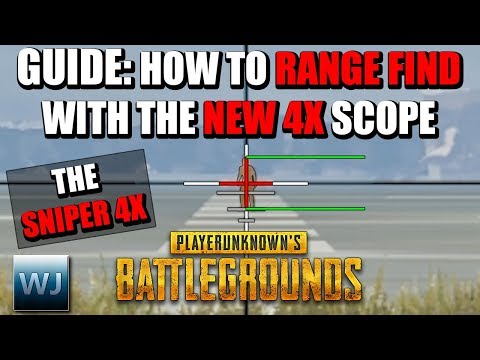 GUIDE: How to RANGE FIND with the NEW 4X SCOPE (THE SNIPER 4X) in PUBG