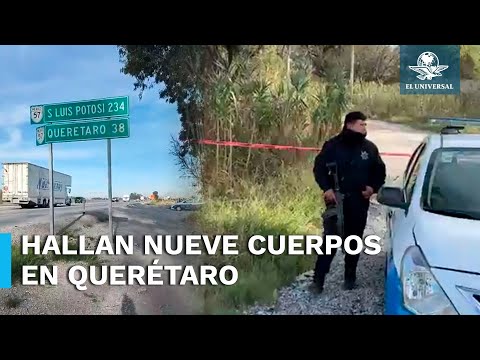 Localizan 9 cuerpos en San Juan del Río, Querétaro