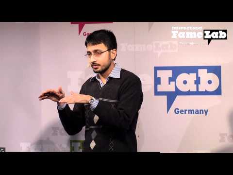 FameLab 2014 - Umer Shafique in Leipzig (Endrunde)