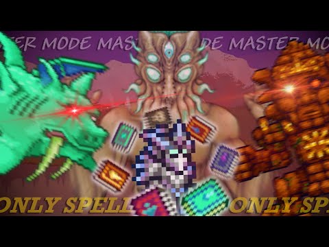 Can You Beat MASTER MODE Terraria With ONLY SPELL BOOKS?