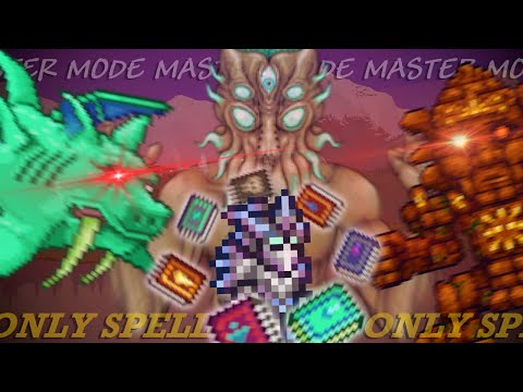 Can You Beat Master Mode Terraria with Only Spell Books?