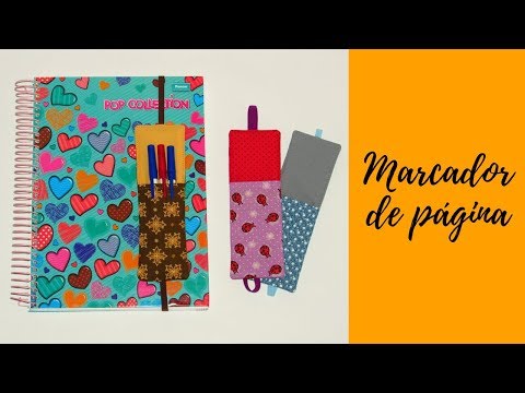 Marcador de Página com porta caneta