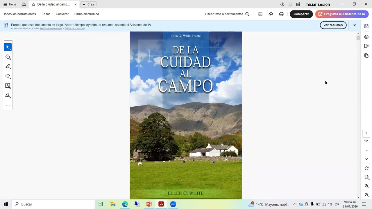 DE LA CIUDAD AL CAMPO. Escuela Sabática. Tema 2. Juliana Navarrete.