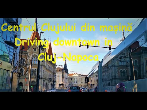 🚗 Plimbare în Cluj-Napoca cu mașina în februarie 2021❌Driving downtown in Cluj-Napoca in february 🚘
