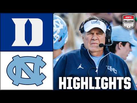 Duke Blue Devils vs. North Carolina Tar Heels | Full Game Highlights | ESPN College Football