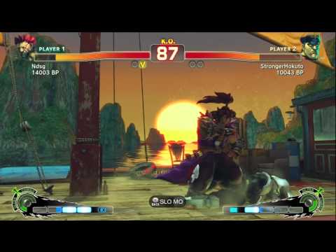 Fujino [Akuma] vs StrongerHokuto [Bison] SSF4 Japanese Online Ranked Matches - TRUE HIGH-DEF