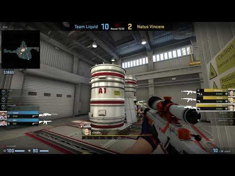 CS:GO POV Demo Na'Vi S1mple (36/17) vs Liquid (de_nuke)