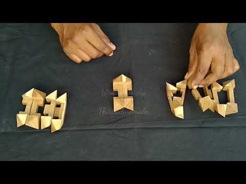 12 piece wooden star puzzle solution