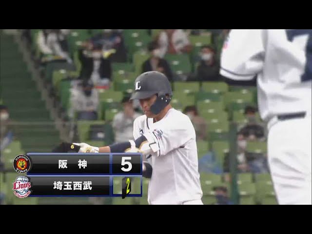 【6回裏】ライオンズ・木村 右中間へのタイムリー2ベースヒットで反撃開始!! 2021/3/17 L-T