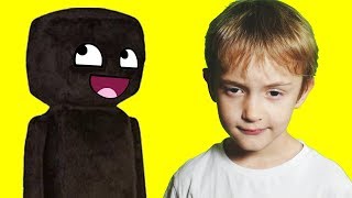 ЭНДЕРМЕН из Майнкрафта в Реальной жизни! ВИДЕО ДЛЯ ДЕТЕЙ