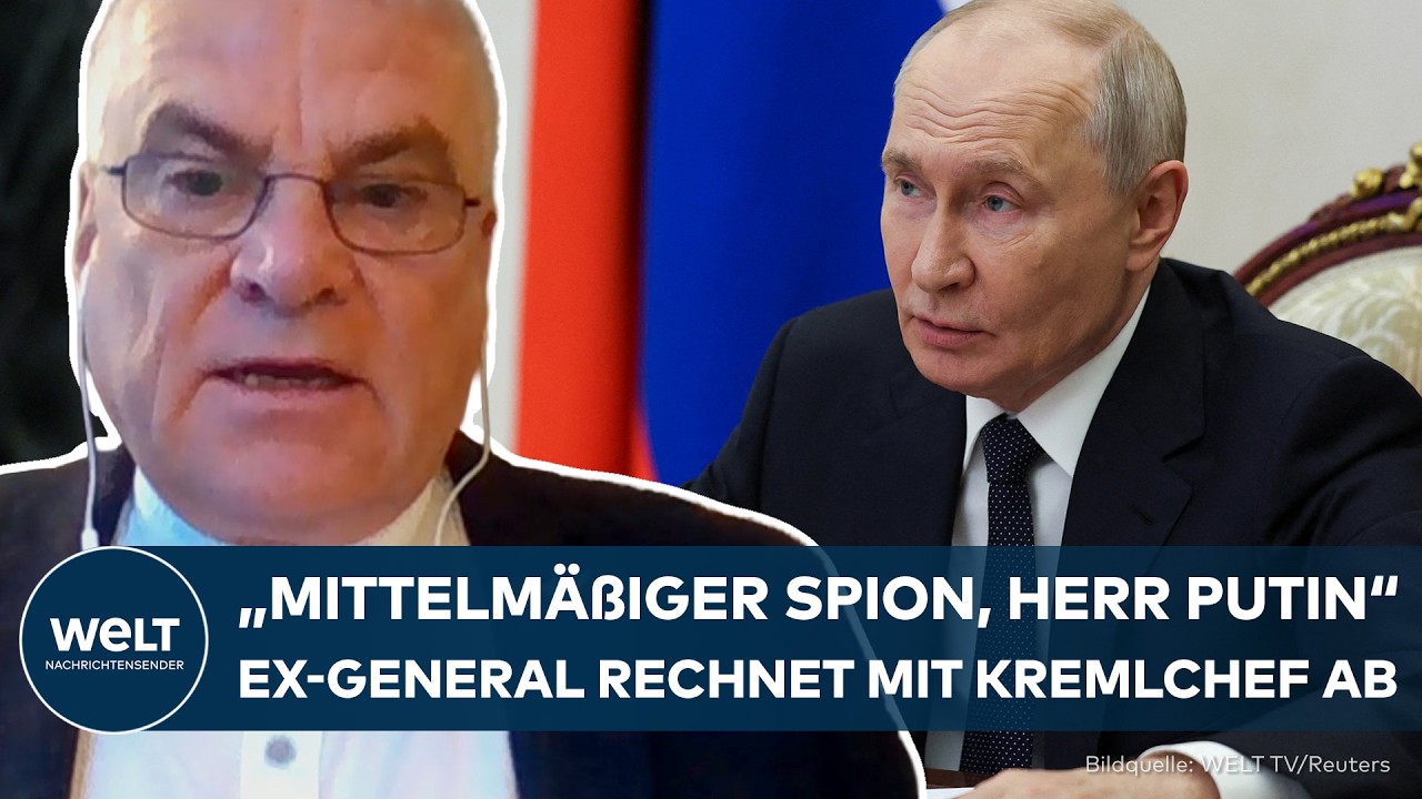 UKRAINE-KRIEG: "Mittelmäßiger Spion, Herr Putin"! Ex-General rechnet mit Kremlchef ab
