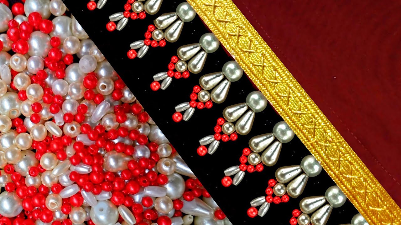 With this technique I taught you, do jewelry embroidery more beautifully and easily.#DIY❤️