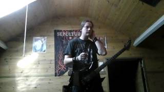 Sepultura Straighthate Album Version Guitar Cover