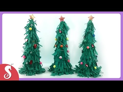 DIY- How to make Miniature Christmas Tree from Paper Video