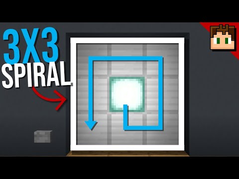 The 3X3 SPIRAL Door! [Minecraft Bedrock 1.20] +Tutorial