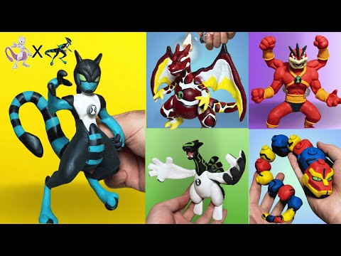 Ben 10 x Pokémon Fusion Creations: Epic Clay Art Parte 2 – Guarda incredibili combinazioni di ali...