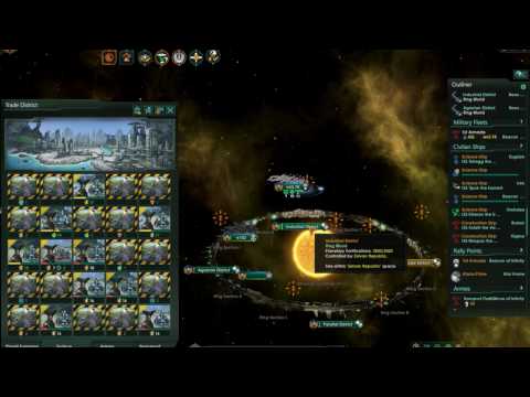 Ring World Ground Attack and Capturing (Stellaris Utopia)