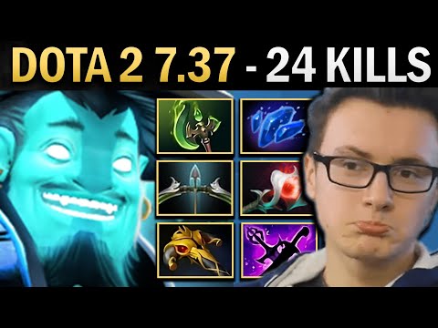 Storm Spirit Gameplay Miracle with 24 Kills and Grove - Dota 2 7.37