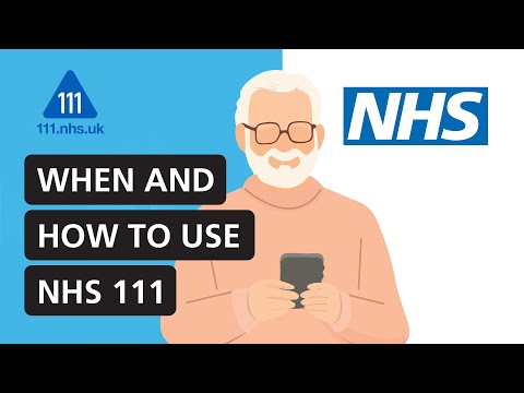 When to use NHS 111 online or call 111