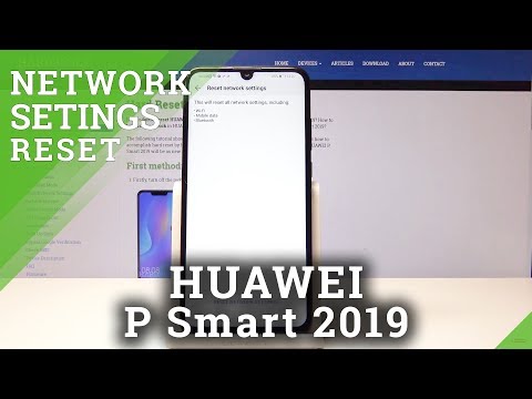 How to Reset Network Settings in HUAWEI P Smart 2019 - Factory Network Settings