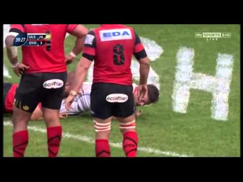 Ulster v Oyonnax 23/01/2015 Sean Reidy Try