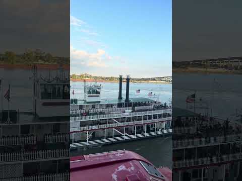 Thumbnail for Steamship Natchez passing Norwegian Escape as Canrival Valor leaves New Orleans