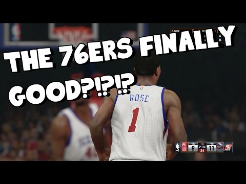 NBA 2k15 76ers MyGm #2 | Derrick Rose DOMINATES In The 76ers