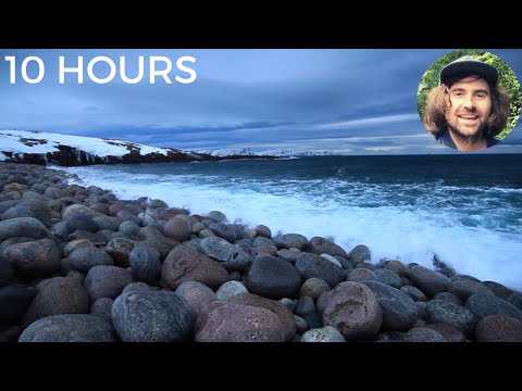 Ocean Waves Crashing & Icy Blowing Wind off the Arctic Coast | Relaxing Nature White Noise for Sleep