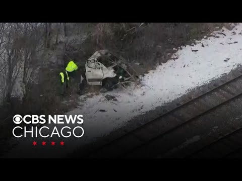 Driver killed after box truck hit by Amtrak train near Lemont