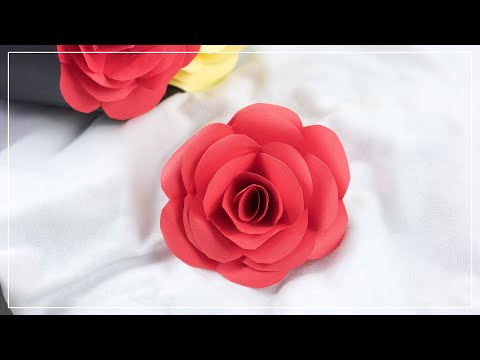Rosen aus Papier basteln | schöne DIY Deko oder Geschenkidee