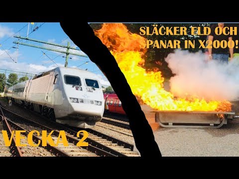 Lokförarvloggen, vecka 2. Rundvandring på bangården och utbildning i brand och HLR!