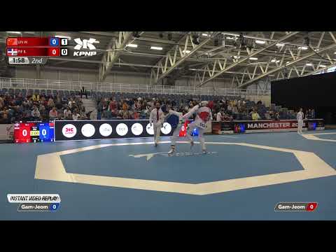 204 R-32 M-68kg 🔵 LIN Wenye CHN vs 🔴 PIE Bernardo DOM I Manchester 2022 World Taekwondo GP