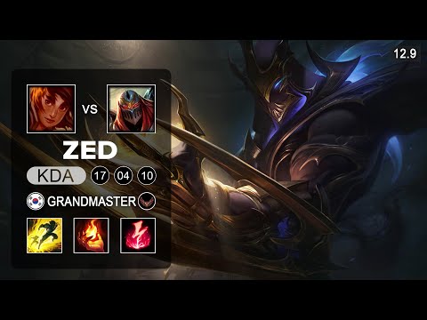 Zed vs Taliyah Mid - KR Grandmaster - Patch 12.9 Season 12