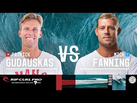 Patrick Gudauskas vs. Mick Fanning - Semifinals, Heat 1 - Rip Curl Pro Bells Beach 2018