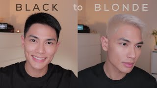 DIY Platinum Blonde for Men | Dark Hair to Blonde