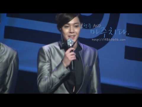 [Fancam]100613 SS501 Hyun Joong focus - talking (by 19860606)