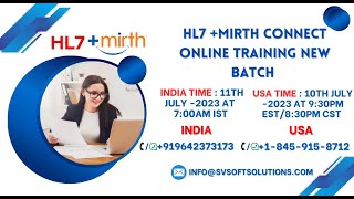 HL7+Mirth Connect Online Training Tutorials