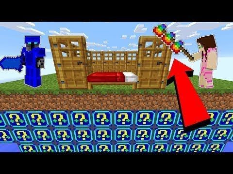 PopularMMOs Minecraft CRAZY DEFENSE NIGHT LUCKY BLOCK BEDWARS! Modded Mini Game GamingWithJen