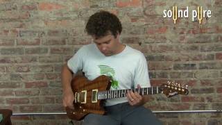 Video thumbnail for Melancon Custom Artist T Koa Guitar - Rosewood Neck and Flame Koa Top by soundpurestudios