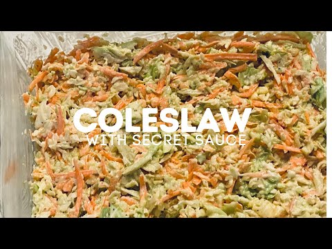 HOW TO MAKE COLESLAW |with Secret Sauce||My Gambian Kitchen