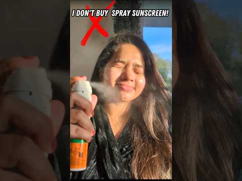 ❌I Don't Buy Spray Sunscreens ❌ #skincare #shorts