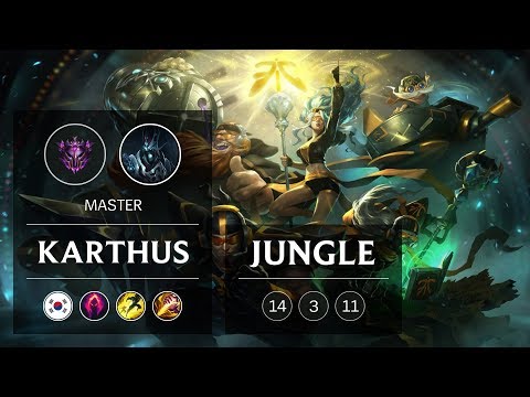 Karthus Jungle vs Xin Zhao - KR Master Patch 9.5