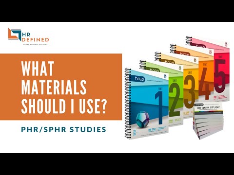 Taking the PHR/SPHR? What materials should I use?