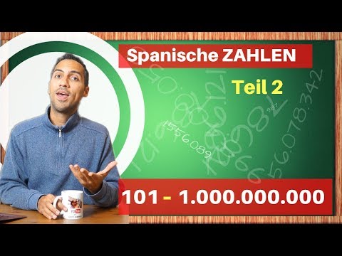 Learning numbers in Spanish Part 2: 100-1,000,000