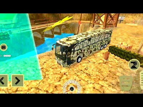 Off road Army bus simulator offline games impossible mission android gameplay